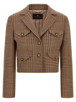 Etro Brauner Wollblazer