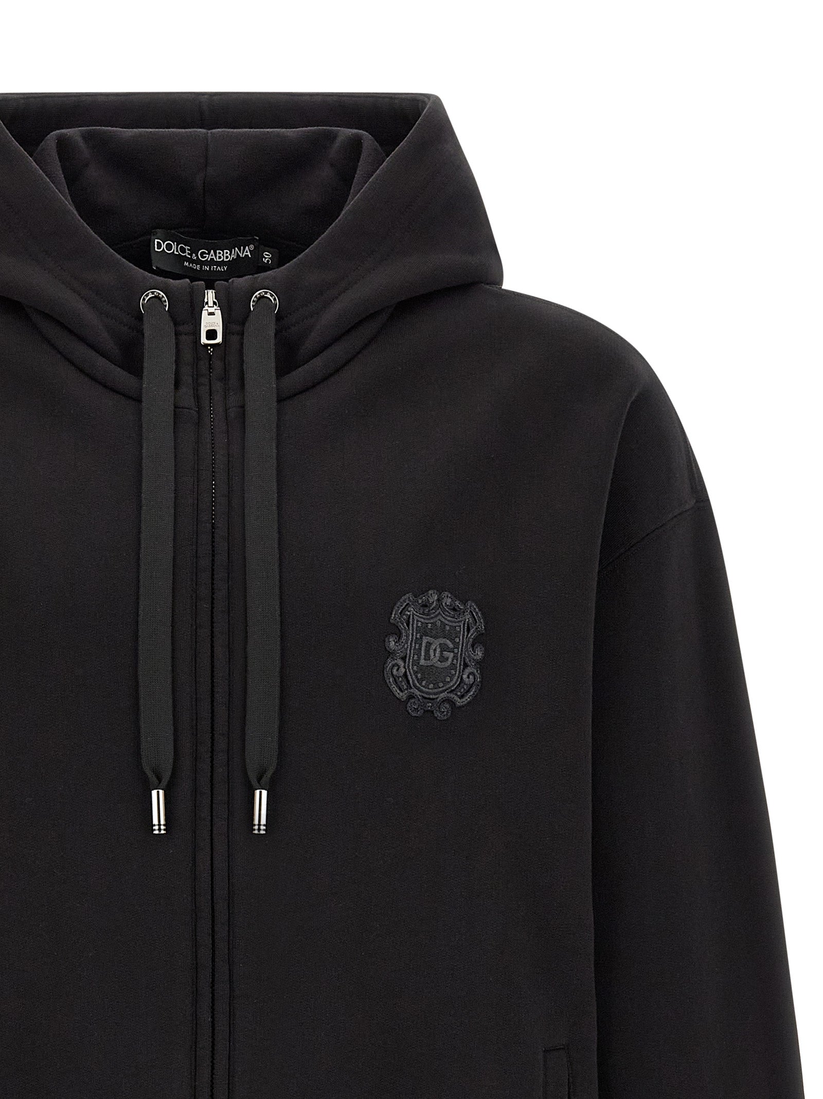 Dolce & Gabbana Schwarzer Baumwoll-Sweatshirt