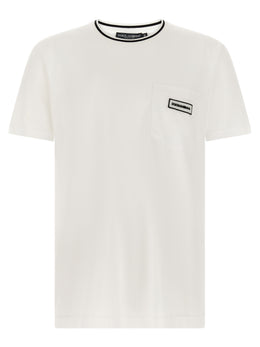 Dolce & Gabbana Weißes Baumwoll-T-Shirt