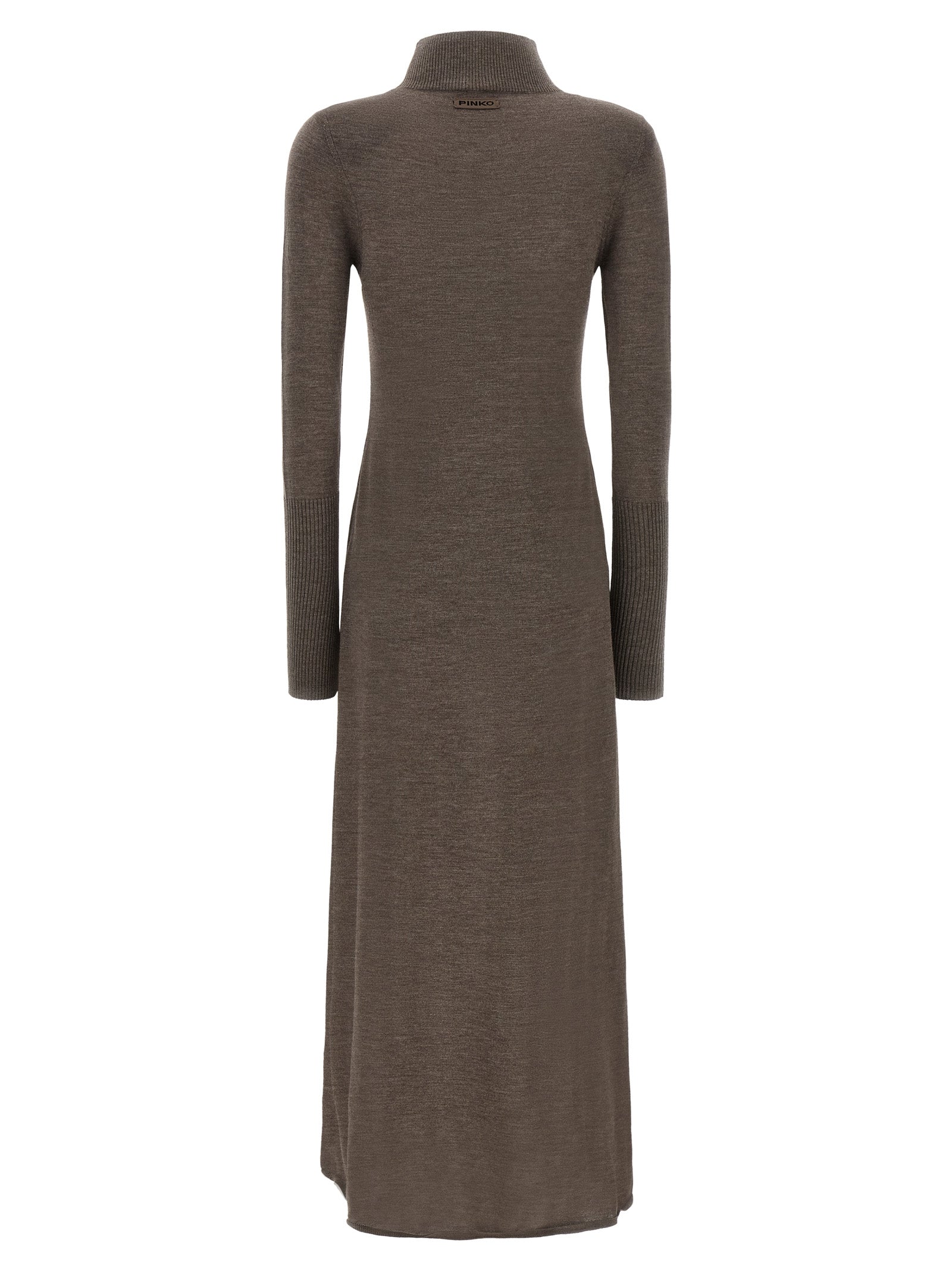 PINKO Langes Wollkleid in Beige