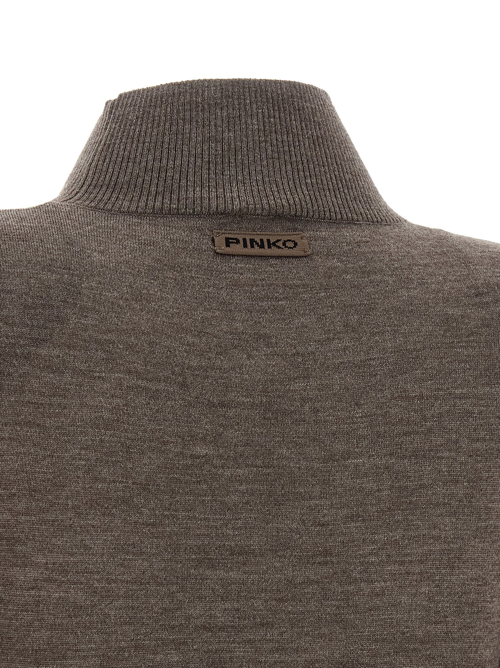 PINKO Langes Wollkleid in Beige