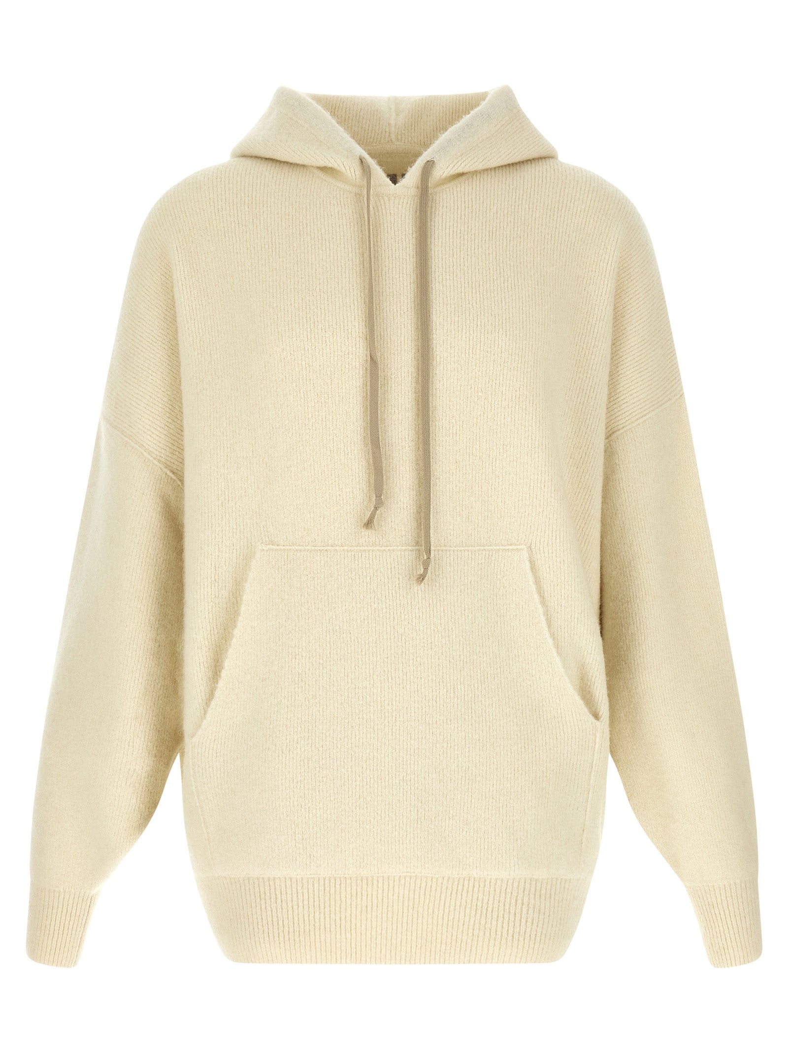 Rick Owens Weißes Marabou-Sweatshirt