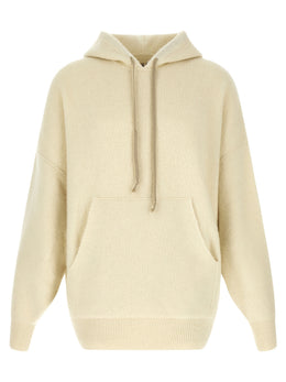 Rick Owens Weißes Marabou-Sweatshirt