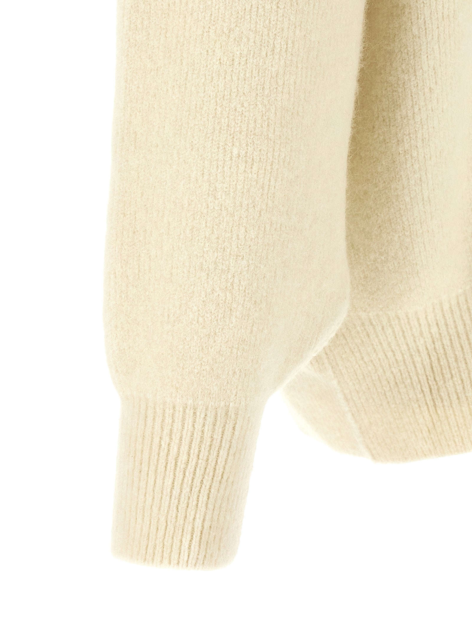 Rick Owens Weißes Marabou-Sweatshirt