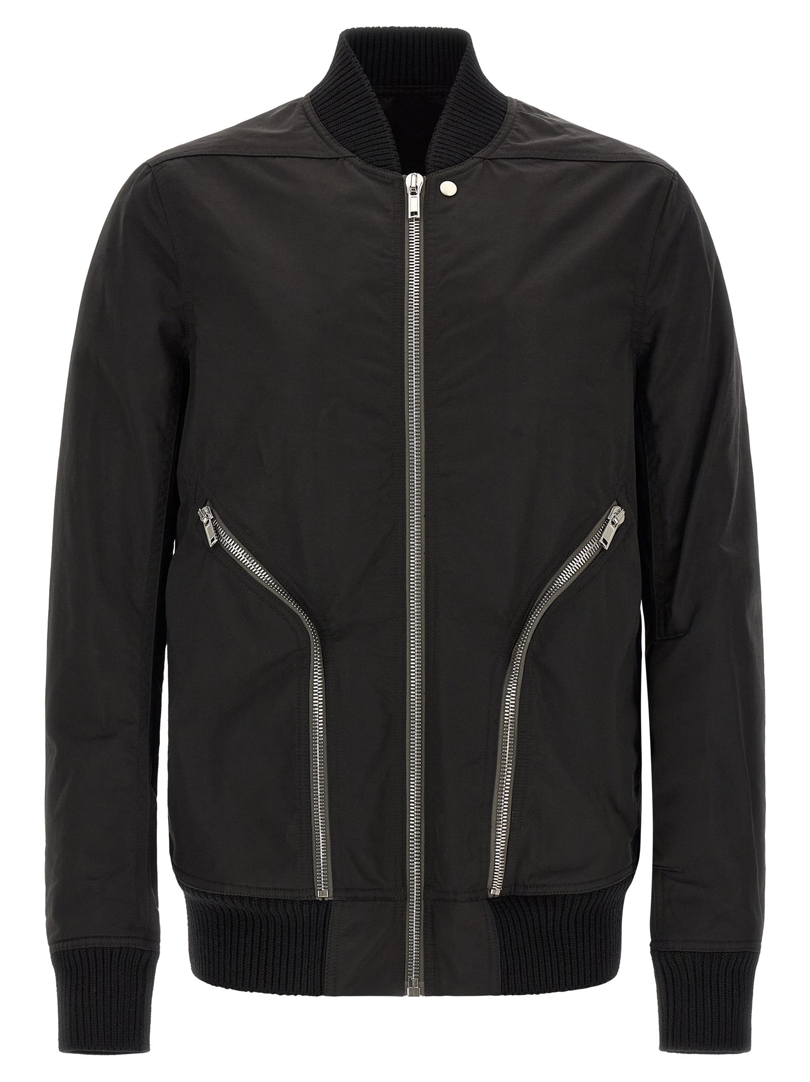 Rick Owens Schwarzer Nylon-Bomber