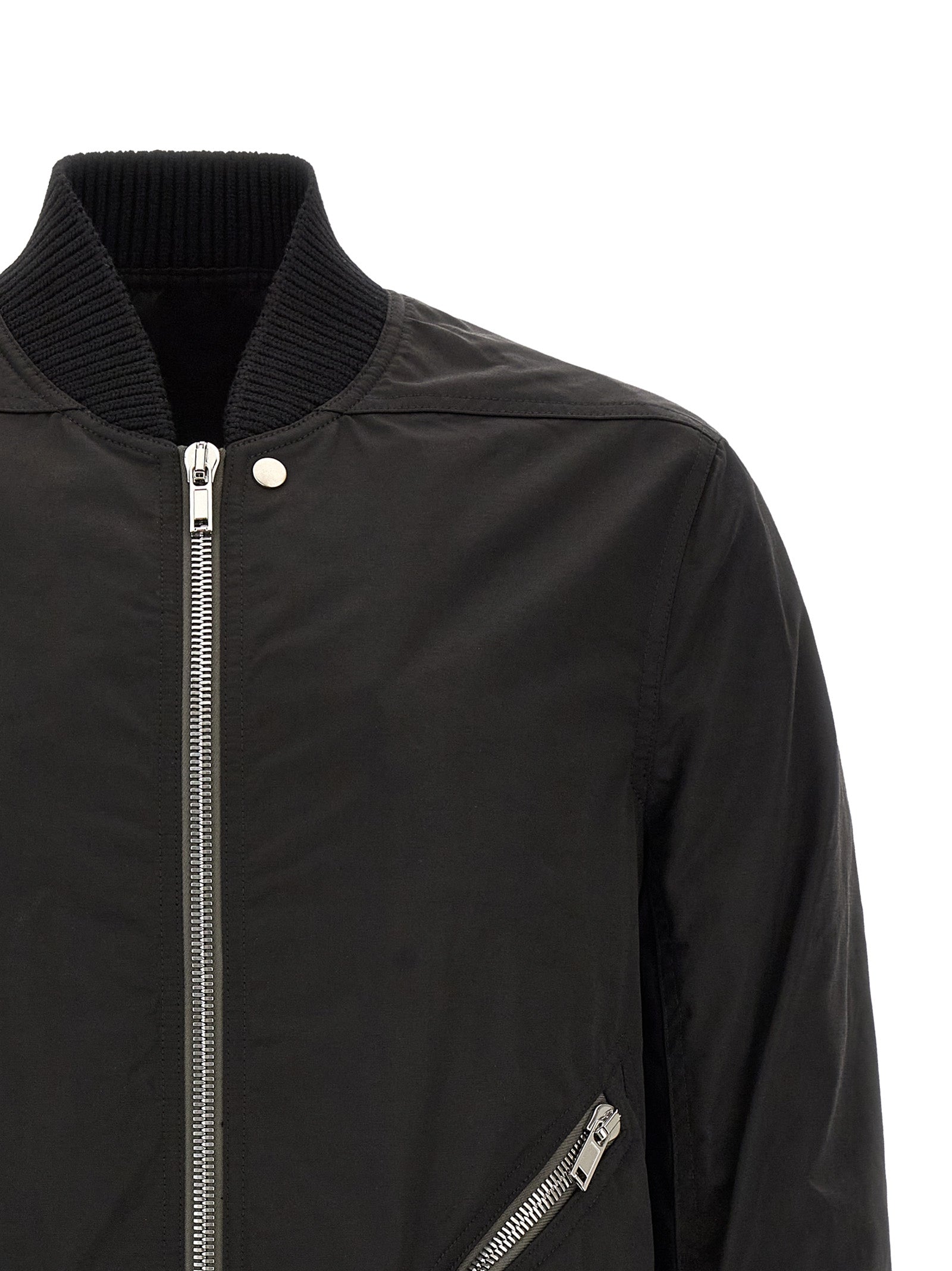 Rick Owens Schwarzer Nylon-Bomber