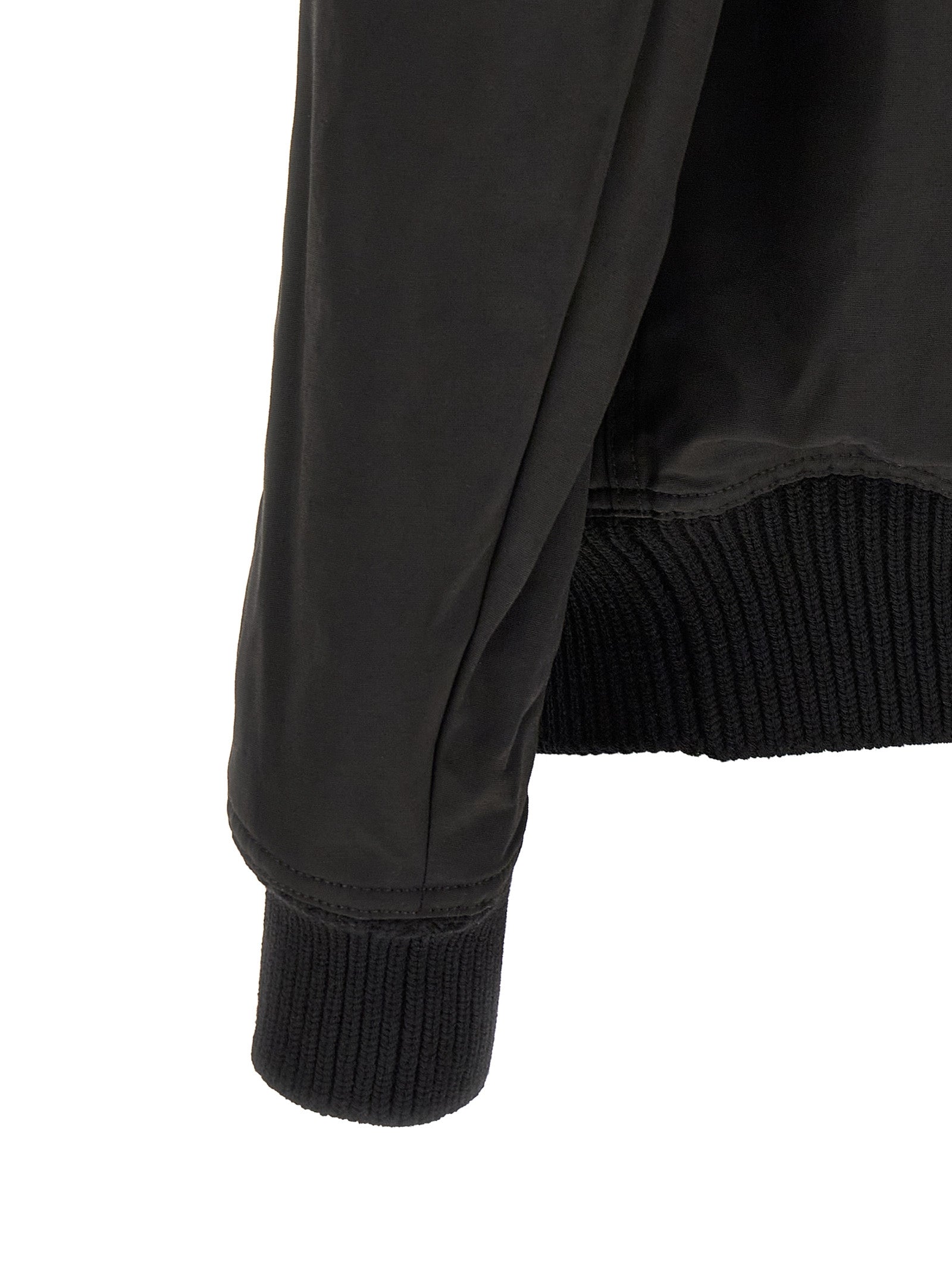 Rick Owens Schwarzer Nylon-Bomber