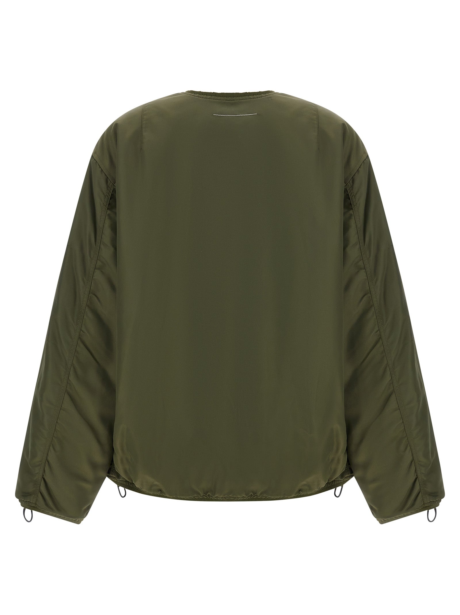 MM6 Maison Margiela Zweifarbige Polyamid-Bomberjacke