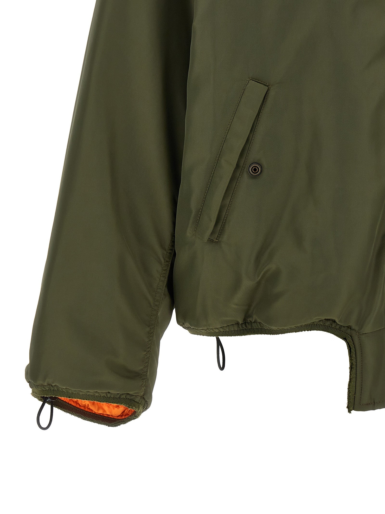 MM6 Maison Margiela Zweifarbige Polyamid-Bomberjacke