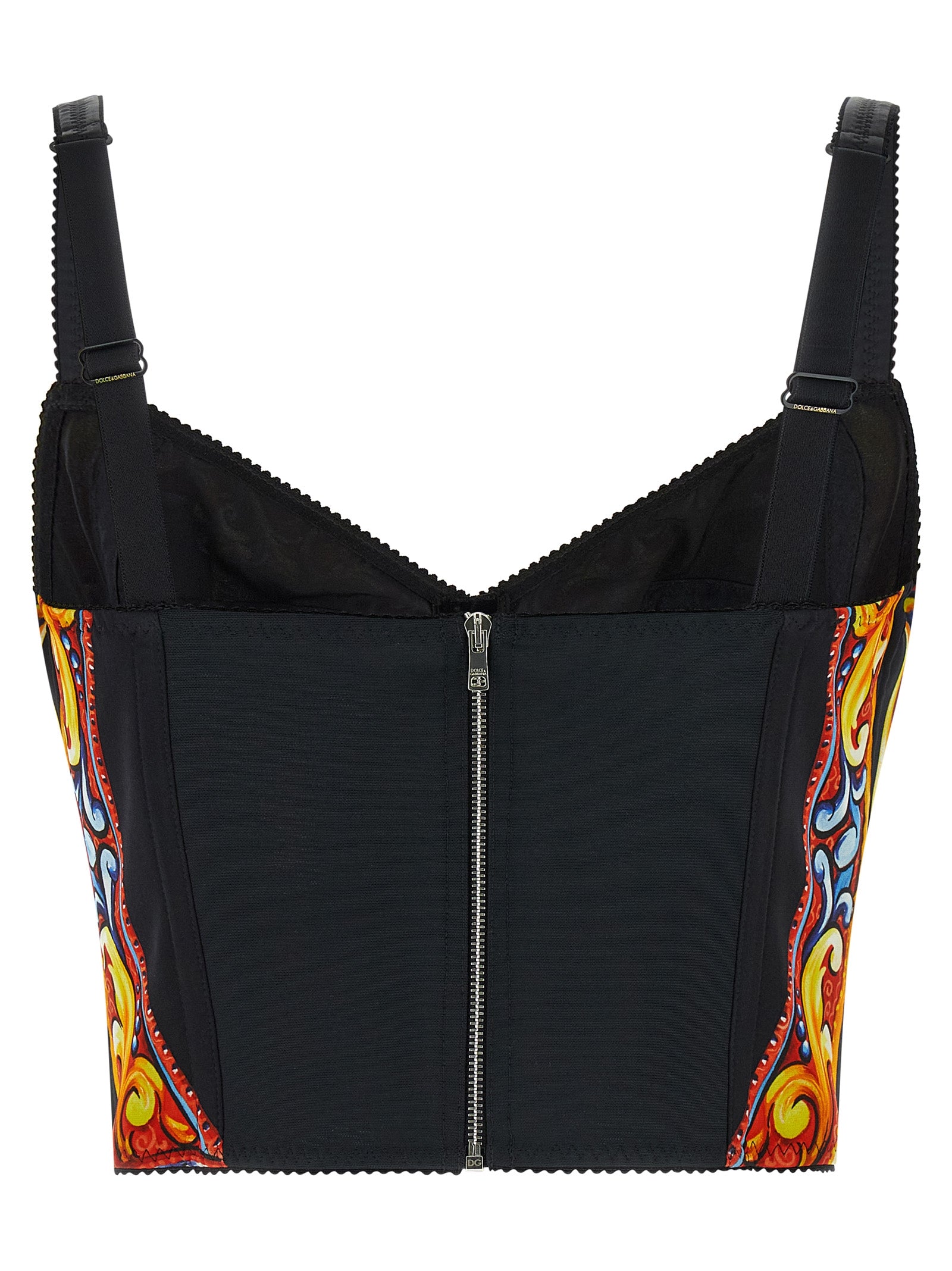 Dolce & Gabbana Mehrfarbige Seiden-Tanktops