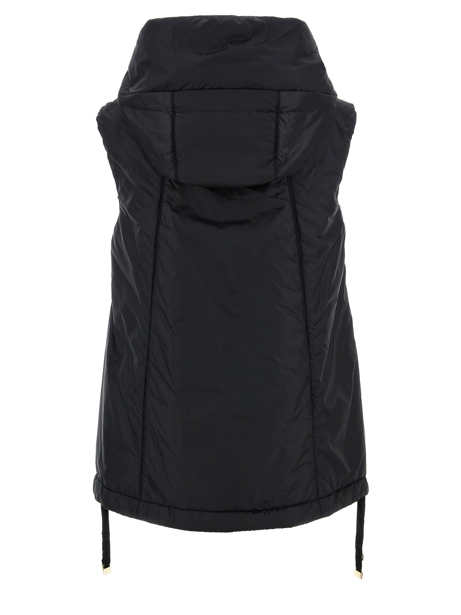 Max Mara Schwarze ärmellose Jacke aus Polyester