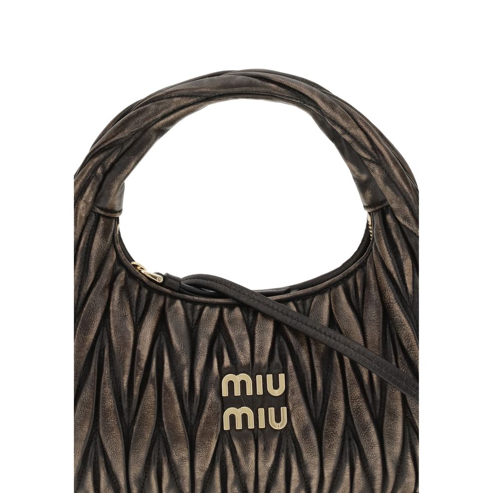 Miu Miu Braune Lammleder Schultertasche Ovis Aries Aries