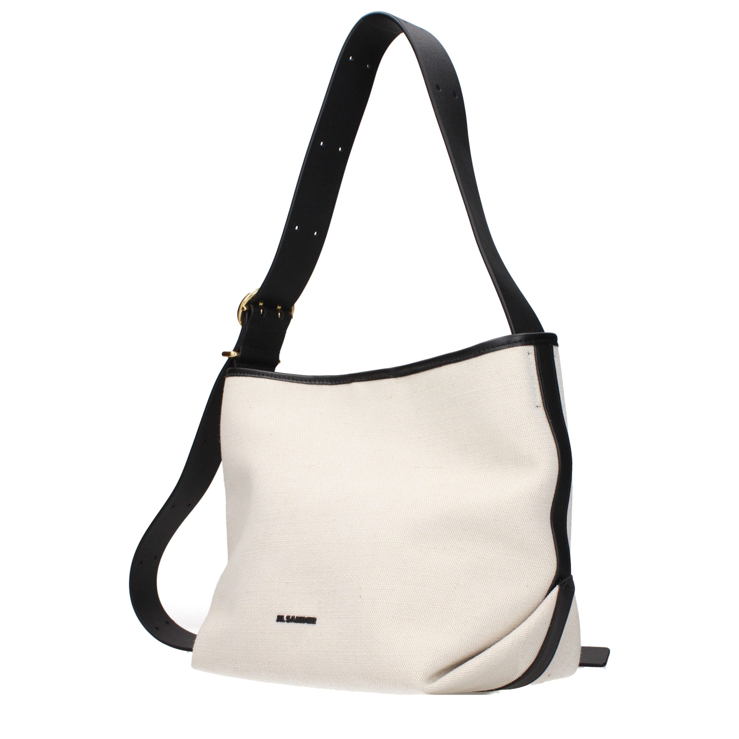 Jil Sander Beige Stoff-Umhängetasche