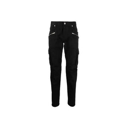 Balmain Schwarze Cargo-Hose aus Baumwolle