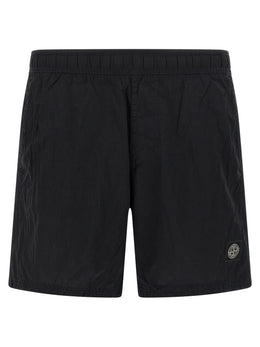 Stone Island Blaue Badeshorts aus Polyamid