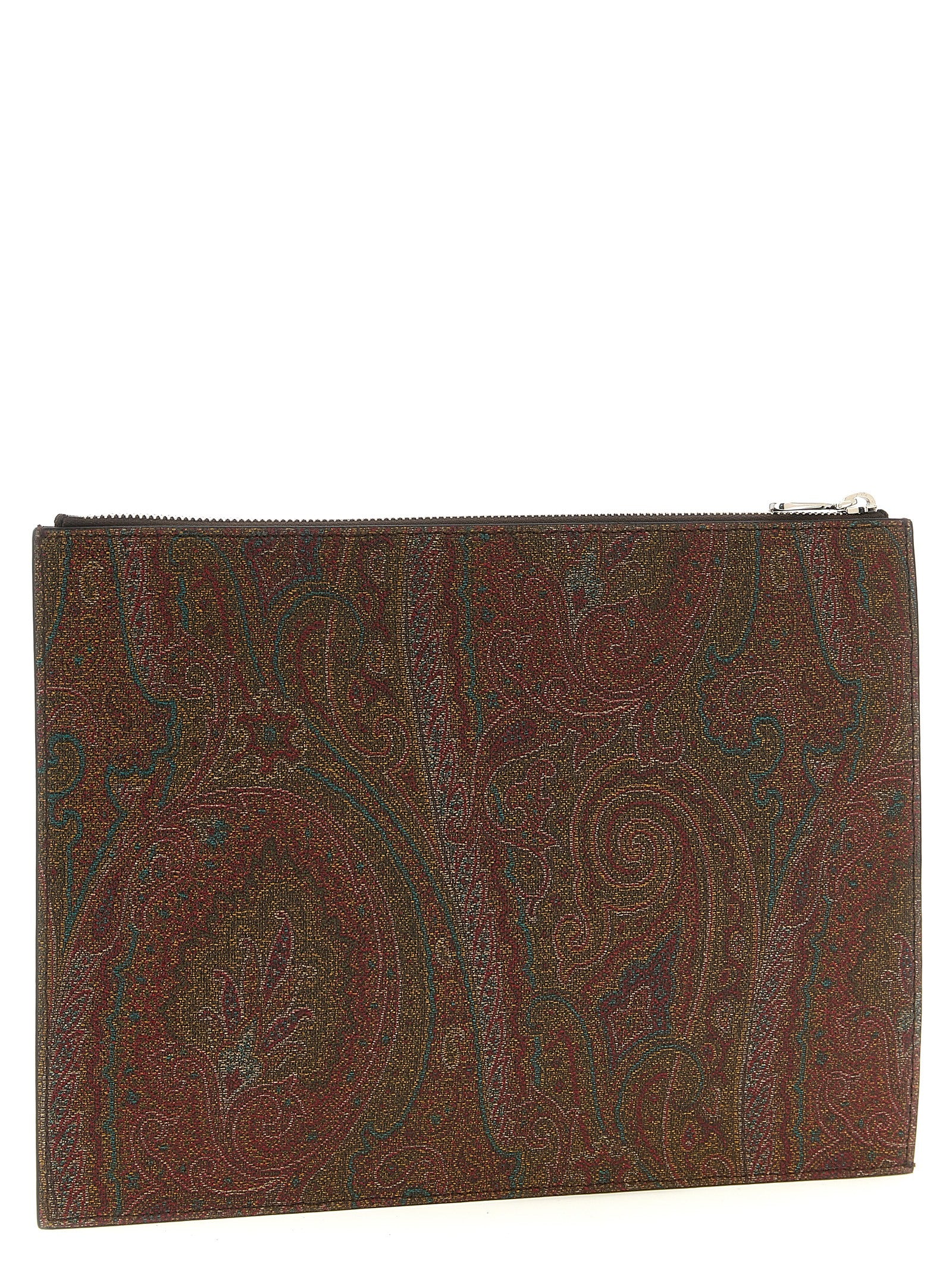 Etro Braune Baumwoll-Clutch