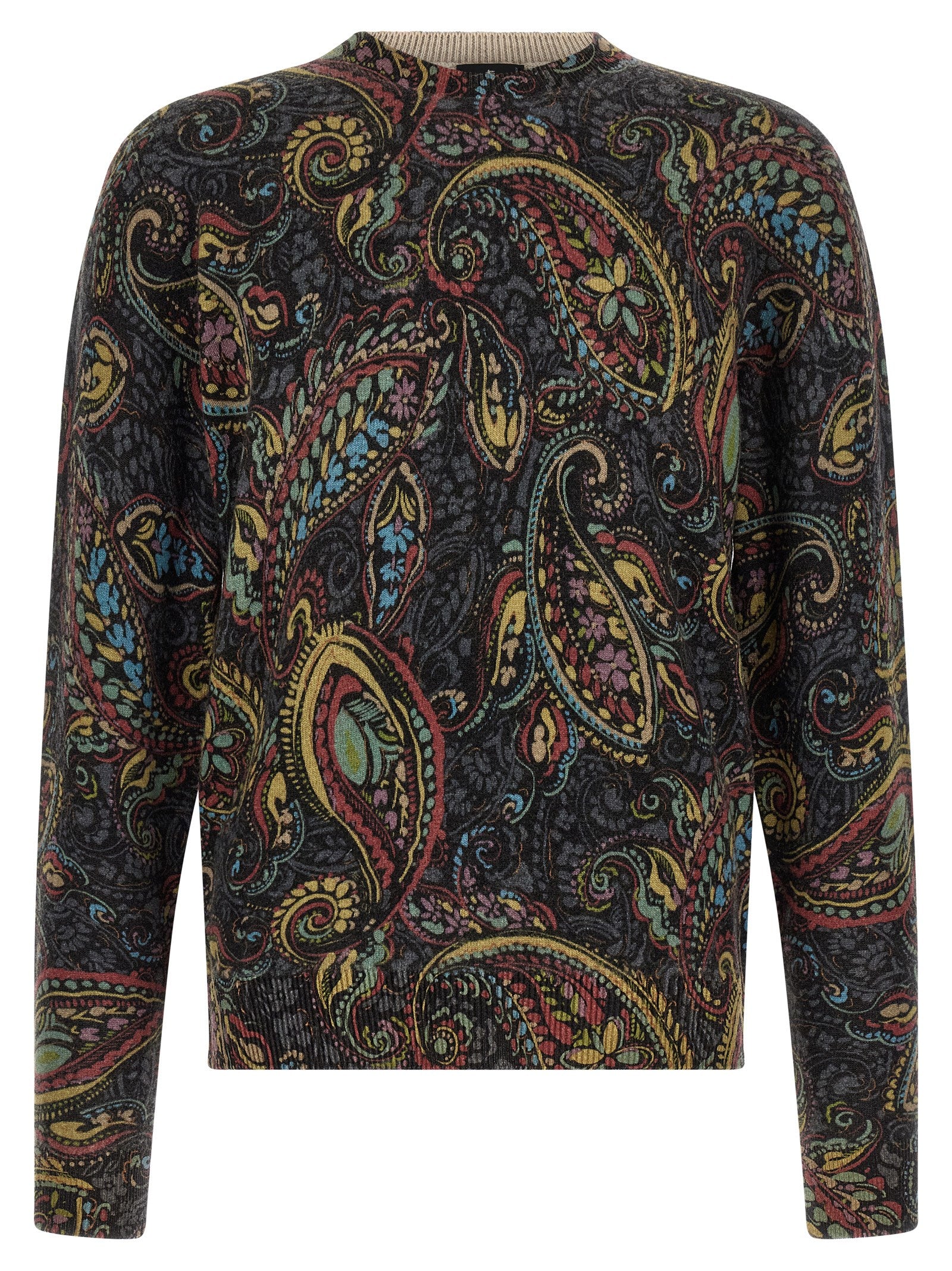 Etro Mehrfarbige Wollstrickjacke