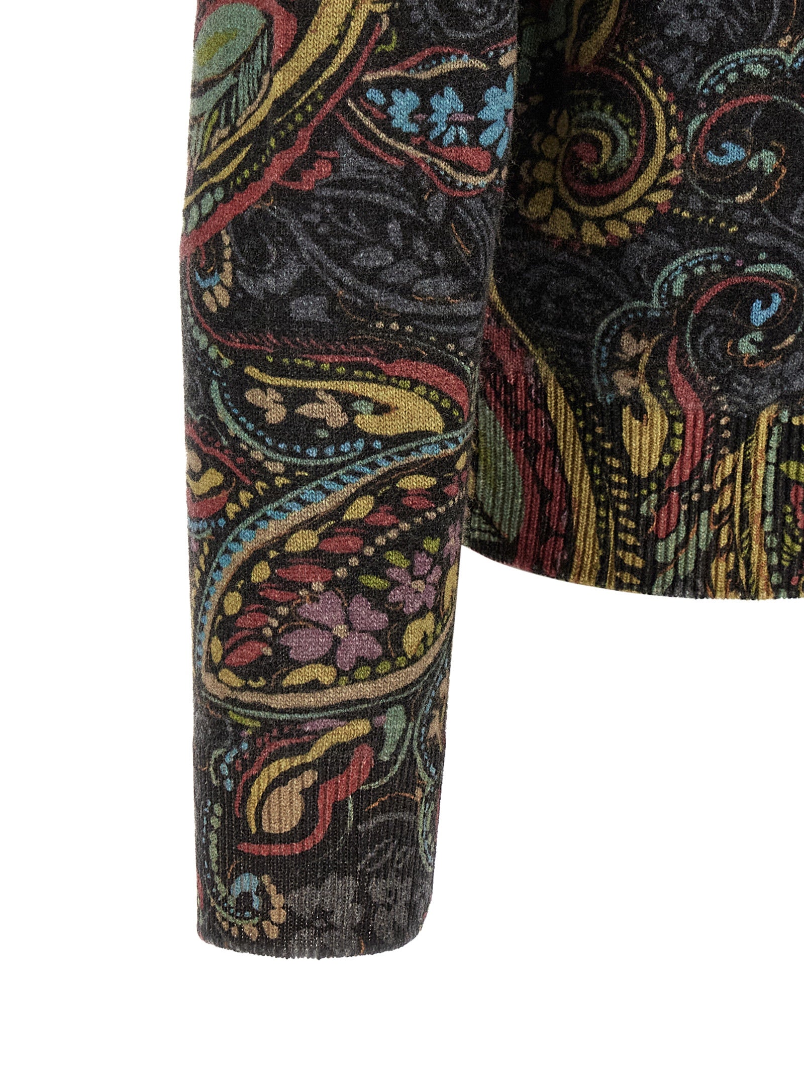 Etro Mehrfarbige Wollstrickjacke
