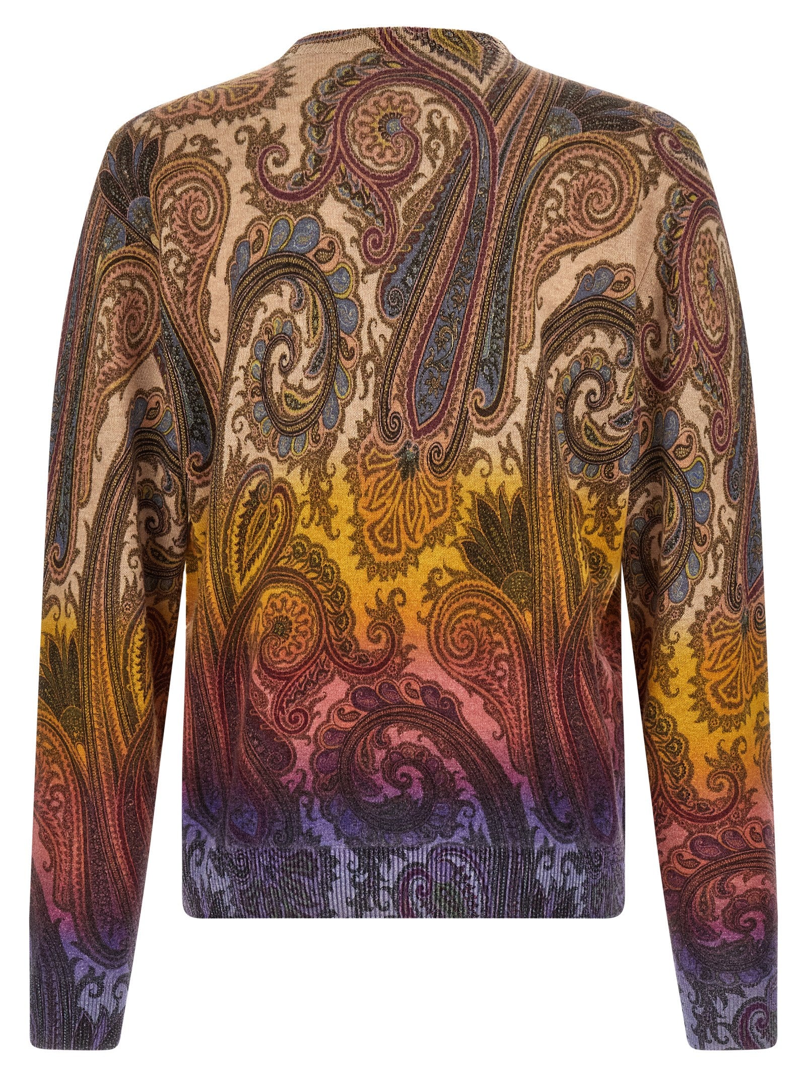 Etro Mehrfarbige Wollstrickjacke