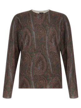 Etro Bordeaux-Seidenstrickjacke