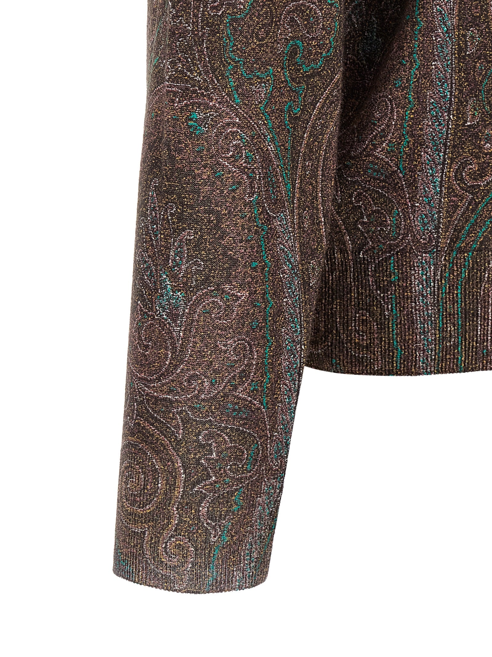 Etro Bordeaux-Seidenstrickjacke