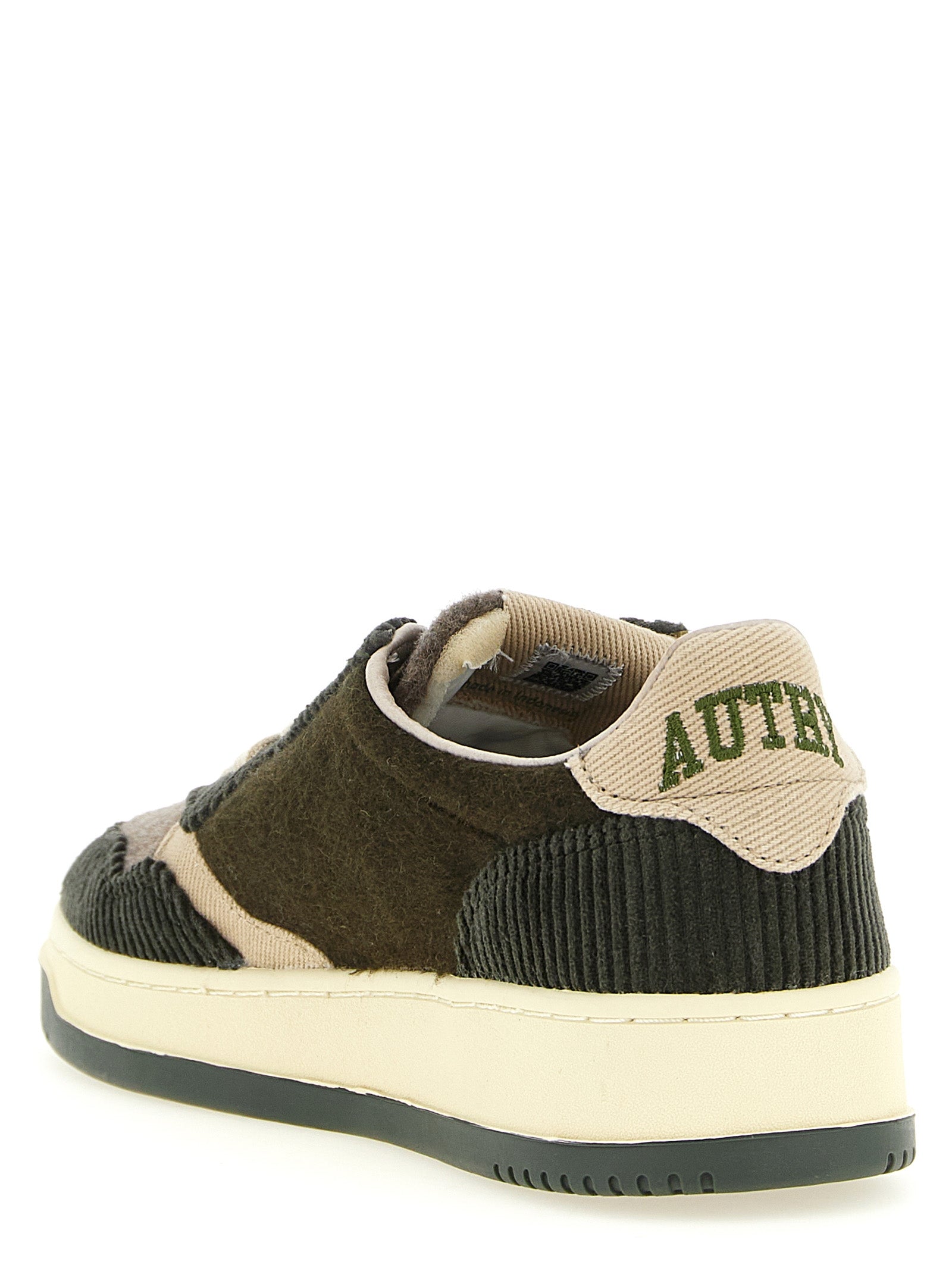 Autry Braune Textil-Sneaker mit niedrigem Schaft