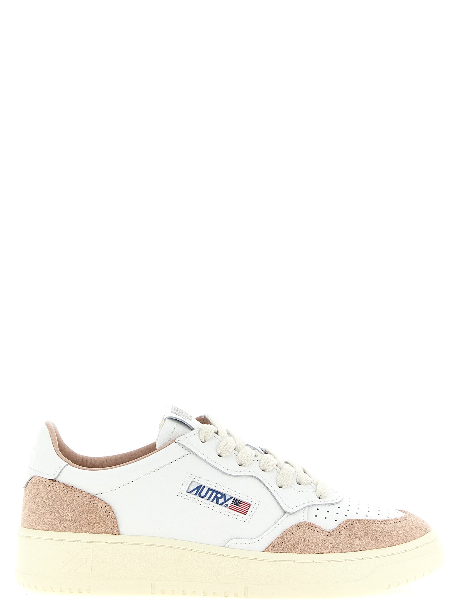 Autry Mehrfarbige Low-Top-Sneaker aus Rindsleder