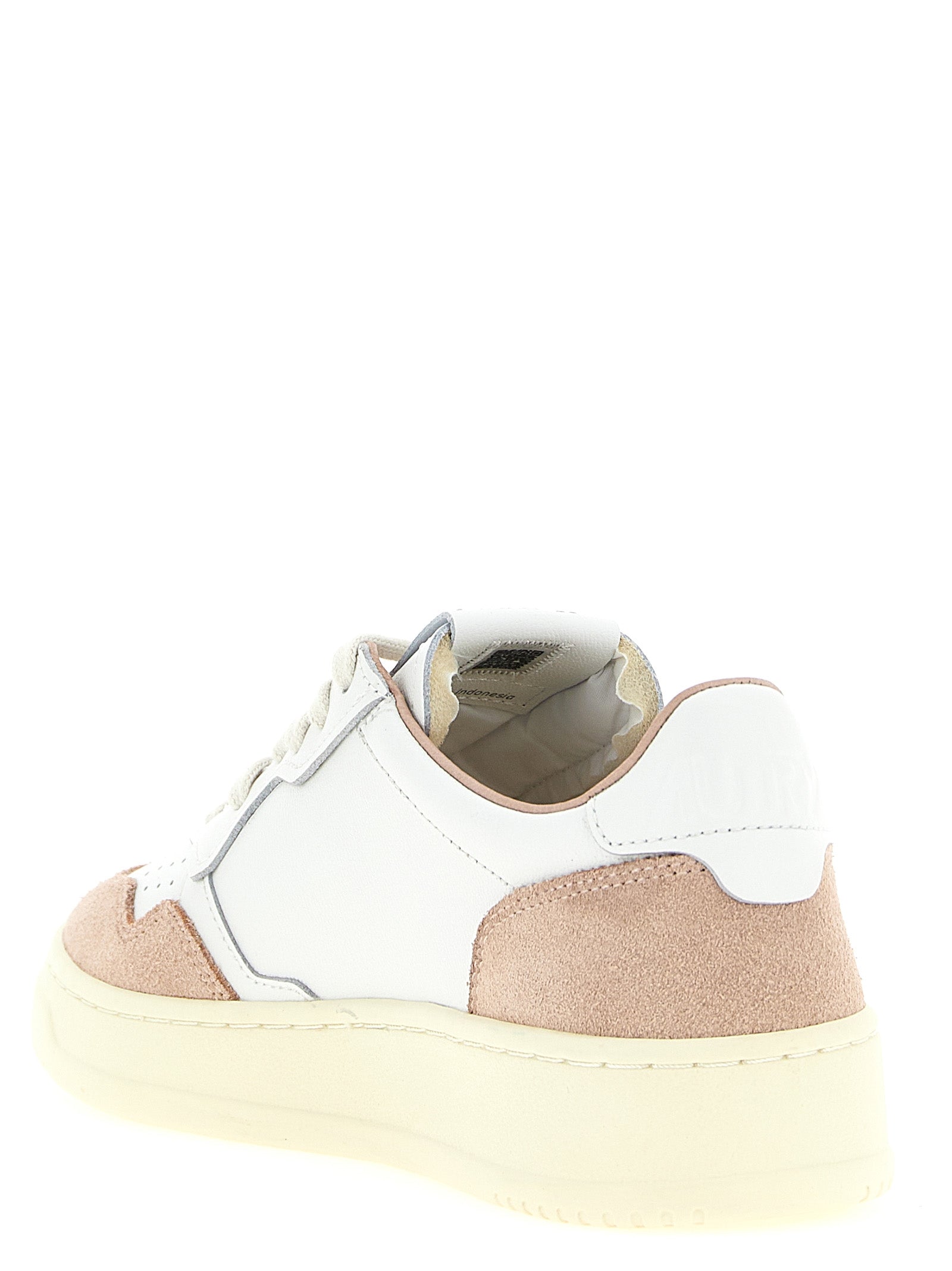 Autry Mehrfarbige Low-Top-Sneaker aus Rindsleder