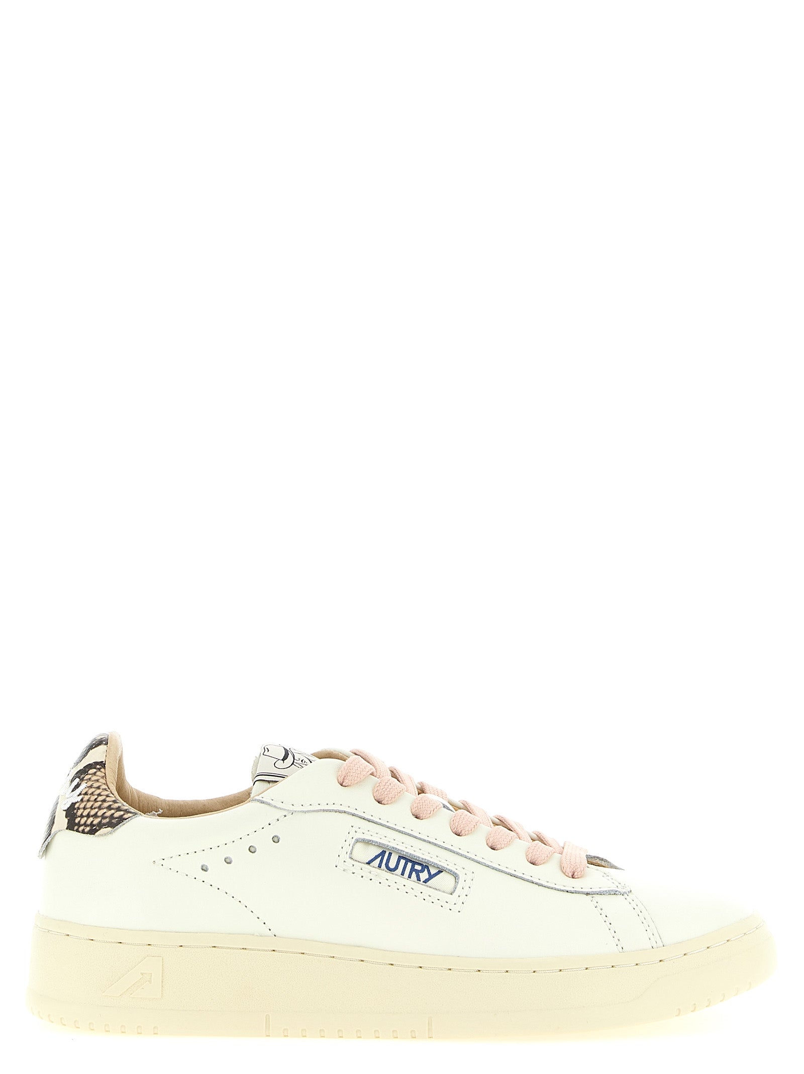 Autry Mehrfarbige Low-Top-Sneaker aus Rindsleder