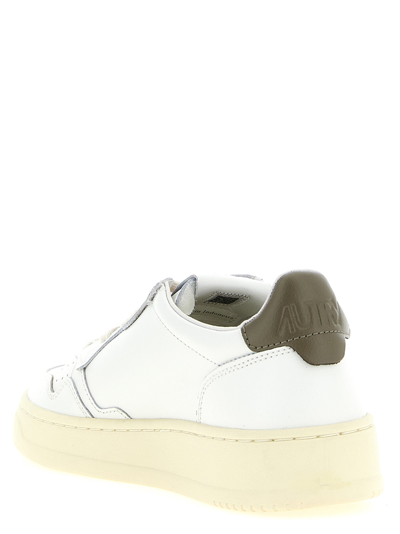 Autry Zweifarbige Low-Top-Sneaker aus Rindsleder