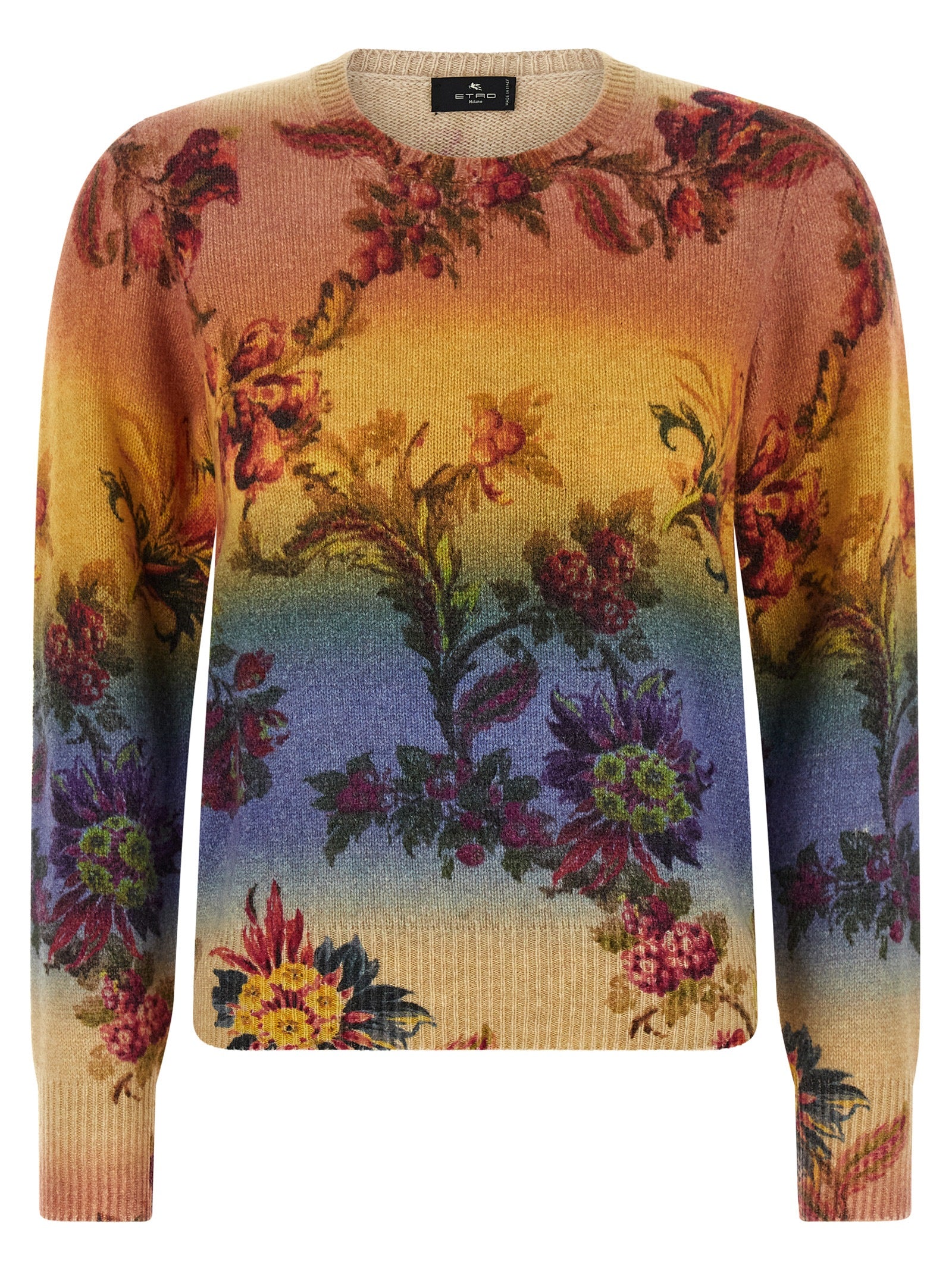 Etro Mehrfarbige Wollstrickjacke