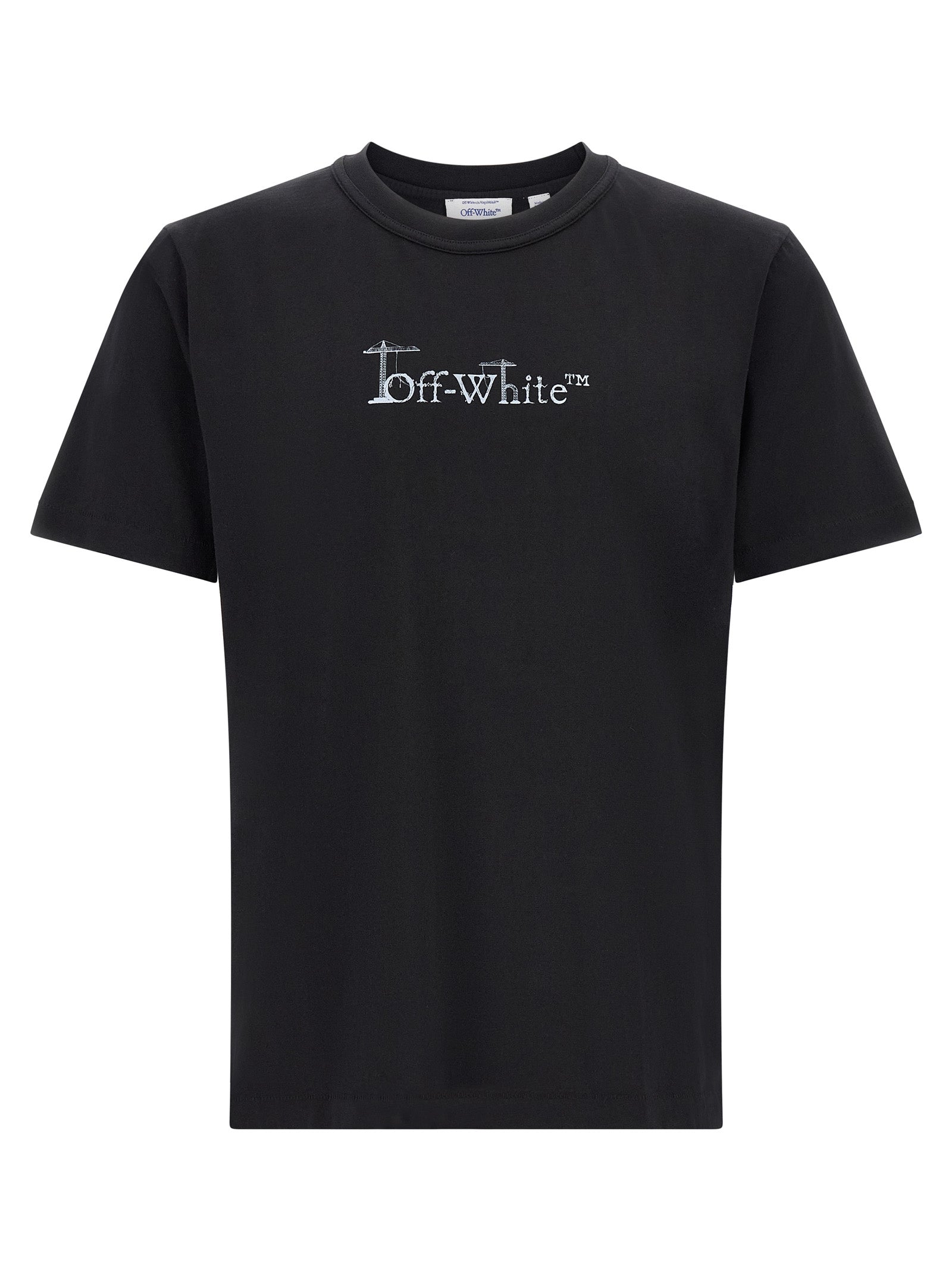 Off-White Schwarzes Baumwoll-T-Shirt