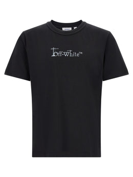 Off-White Schwarzes Baumwoll-T-Shirt