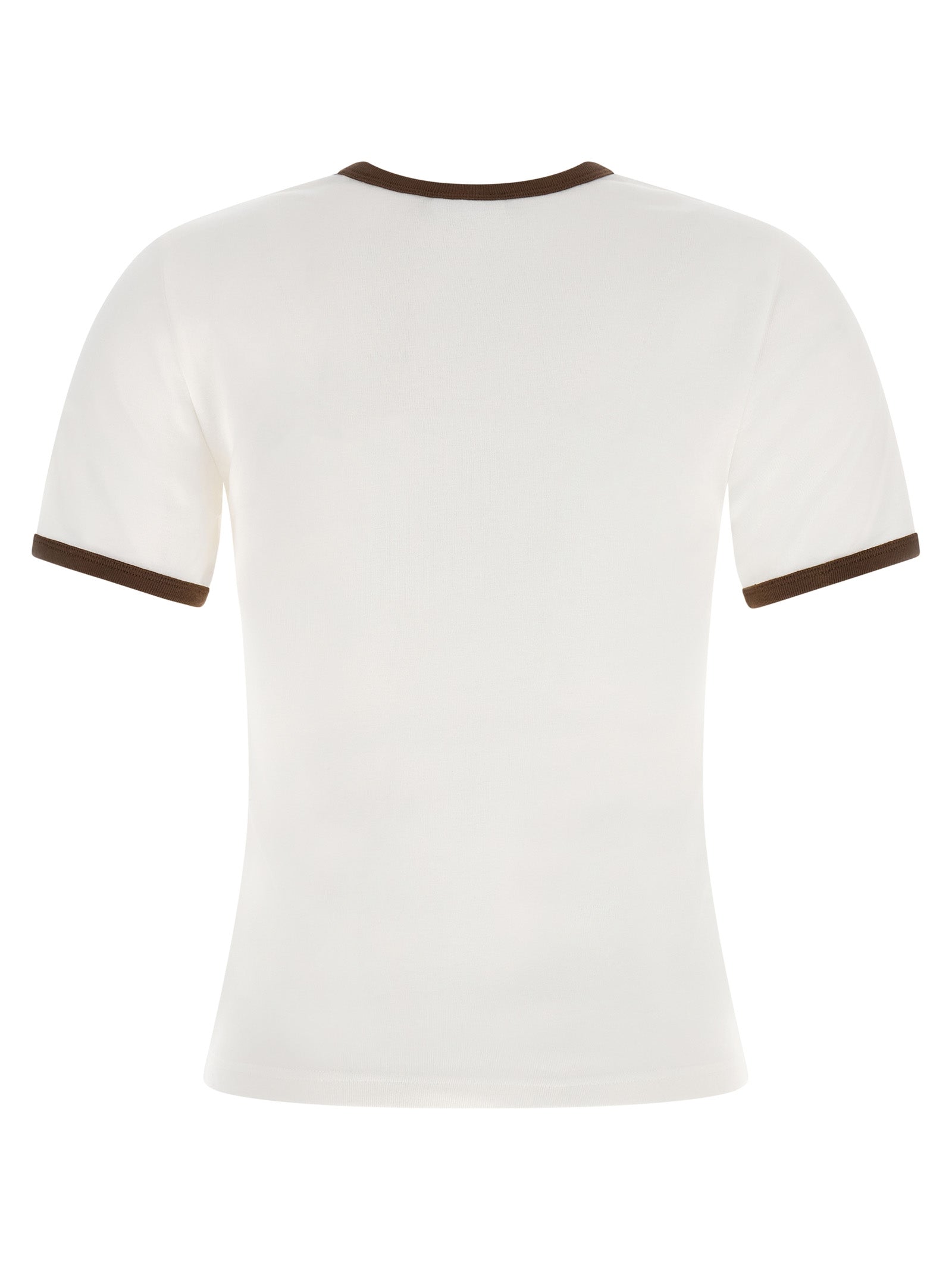 Courrèges Braunes Baumwoll-T-Shirt