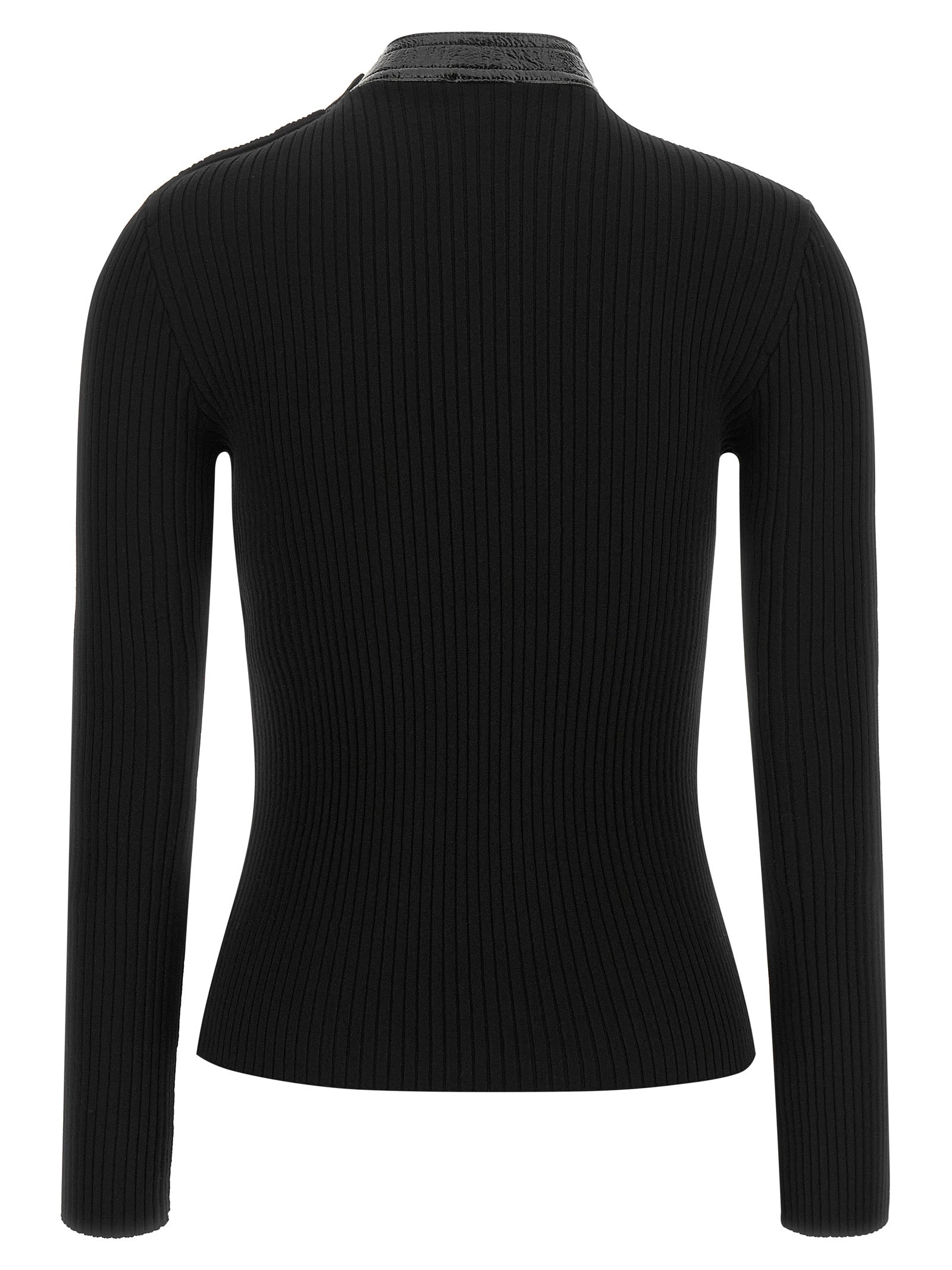 Courrèges Schwarzer Cardigan aus Viskose