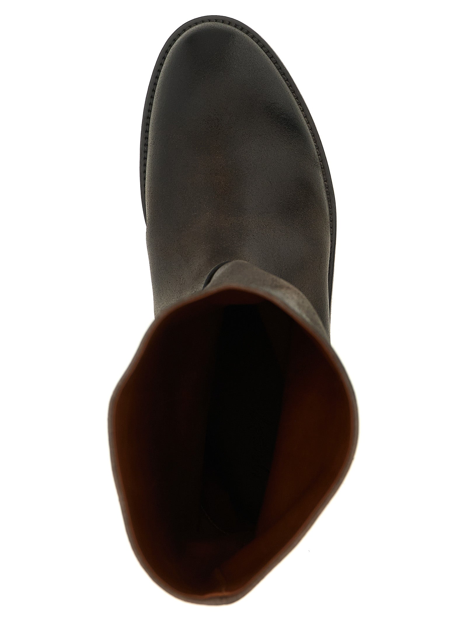 Marsell Braun Kalbsleder Overknee-Stiefel