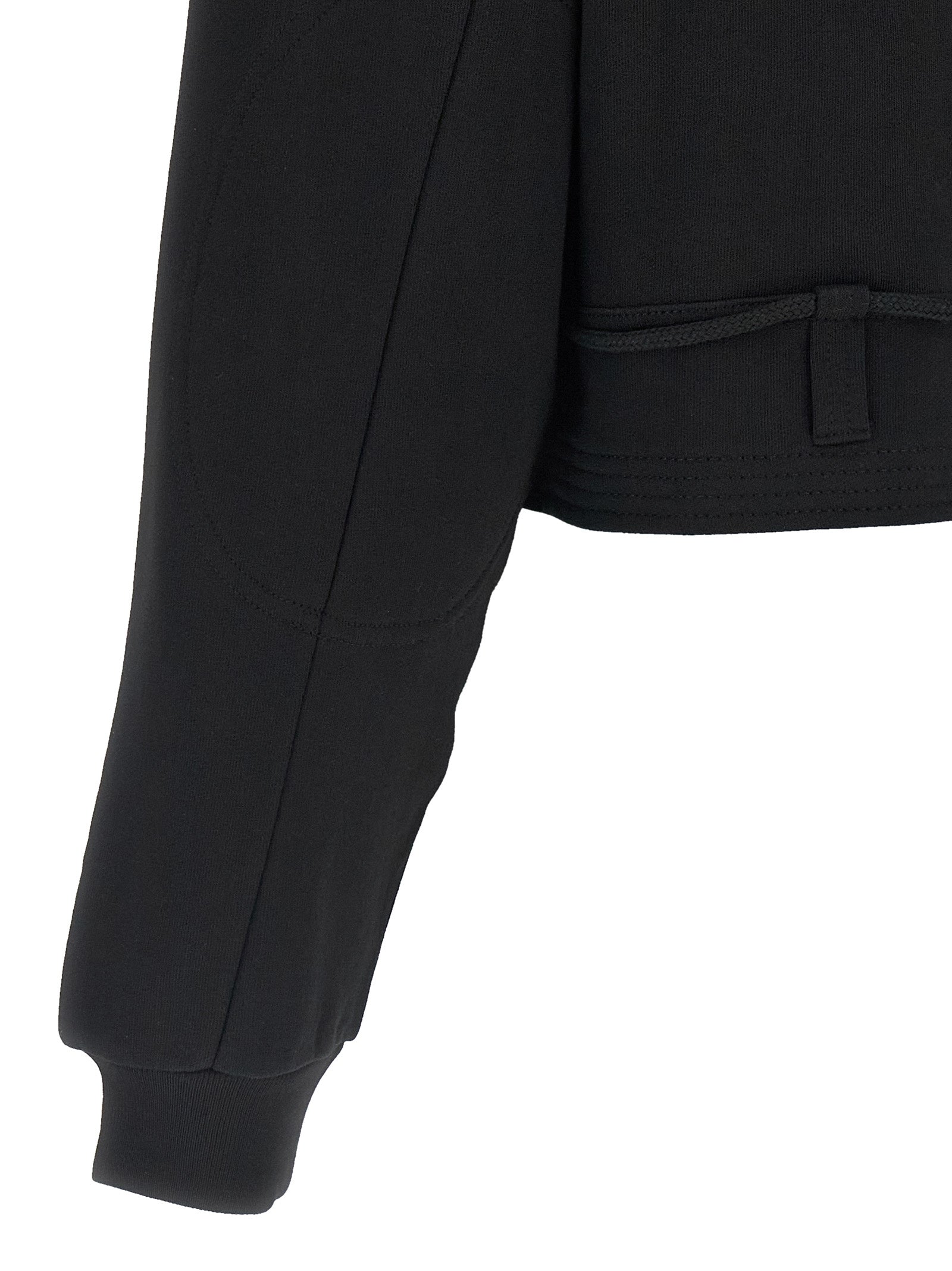 Dries Van Noten Schwarzer Baumwoll-Sweatshirt