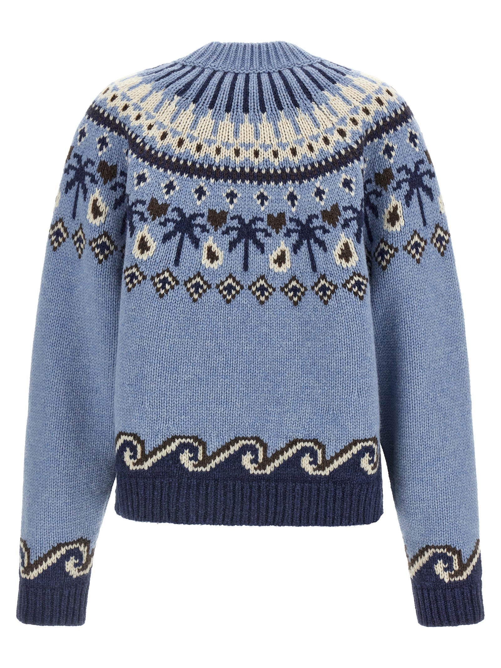Alanui Blauer Cardigan aus Schurwolle