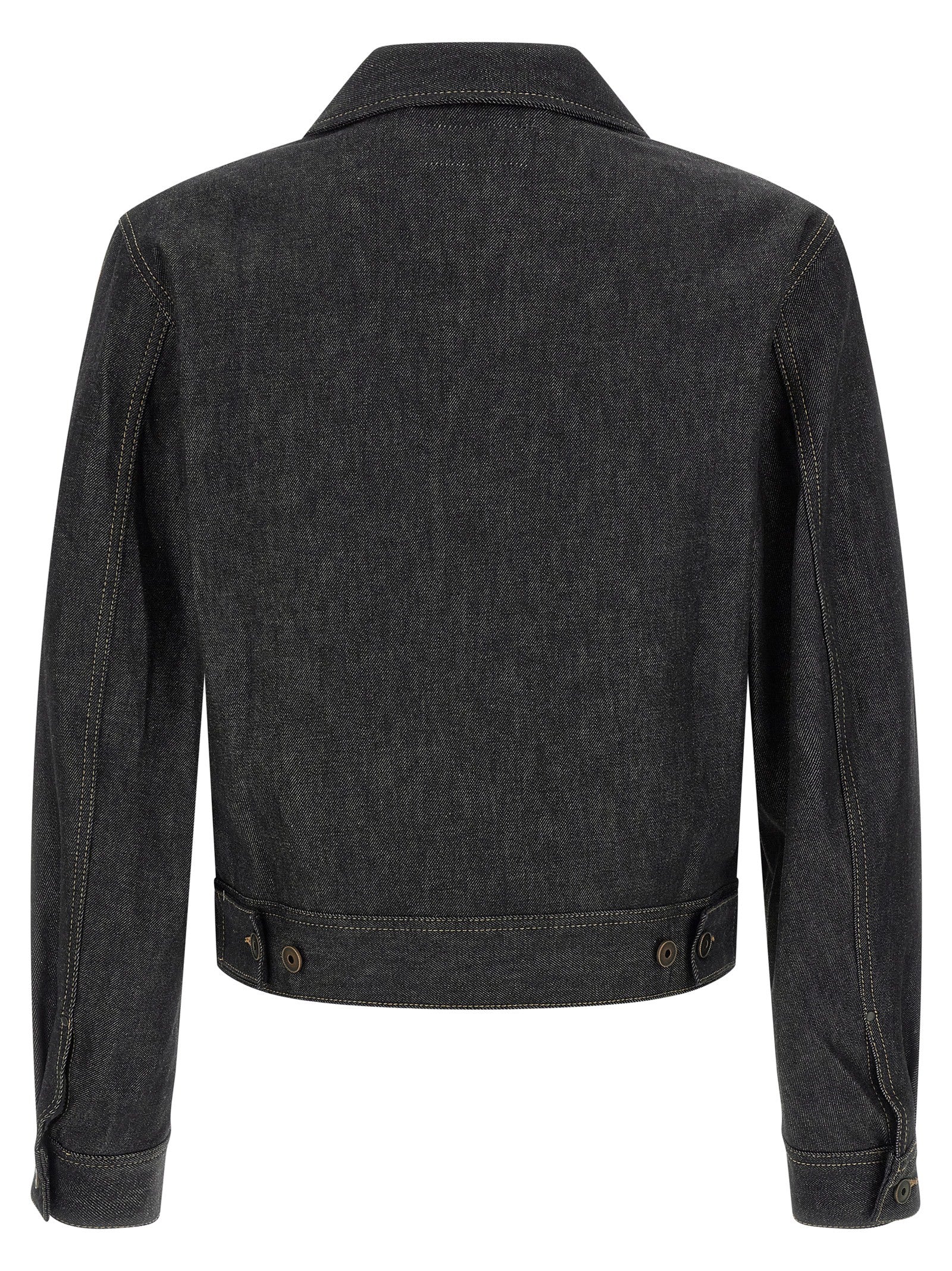 Lemaire Blaue Jeansjacke aus Baumwolle