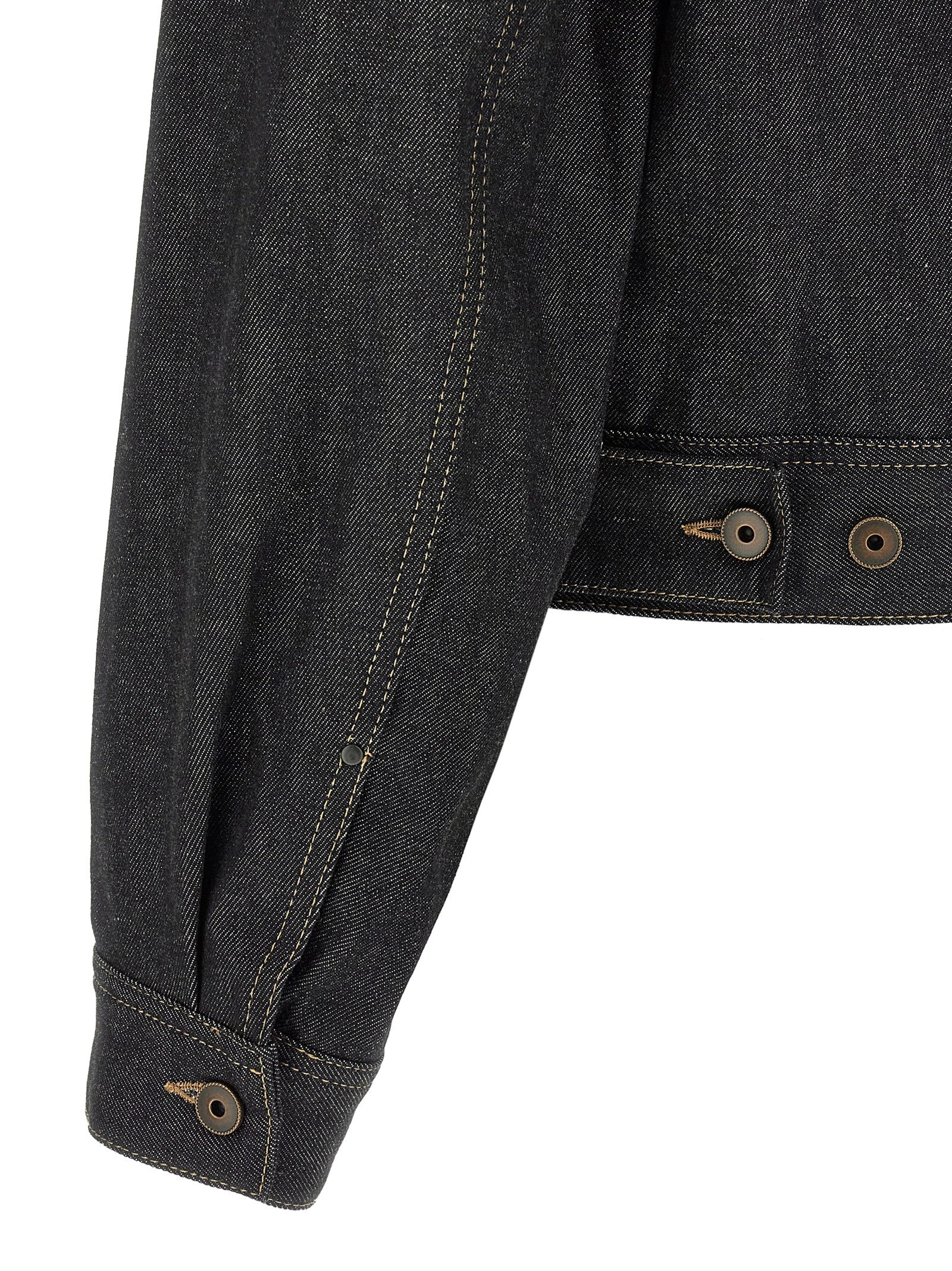 Lemaire Blaue Jeansjacke aus Baumwolle