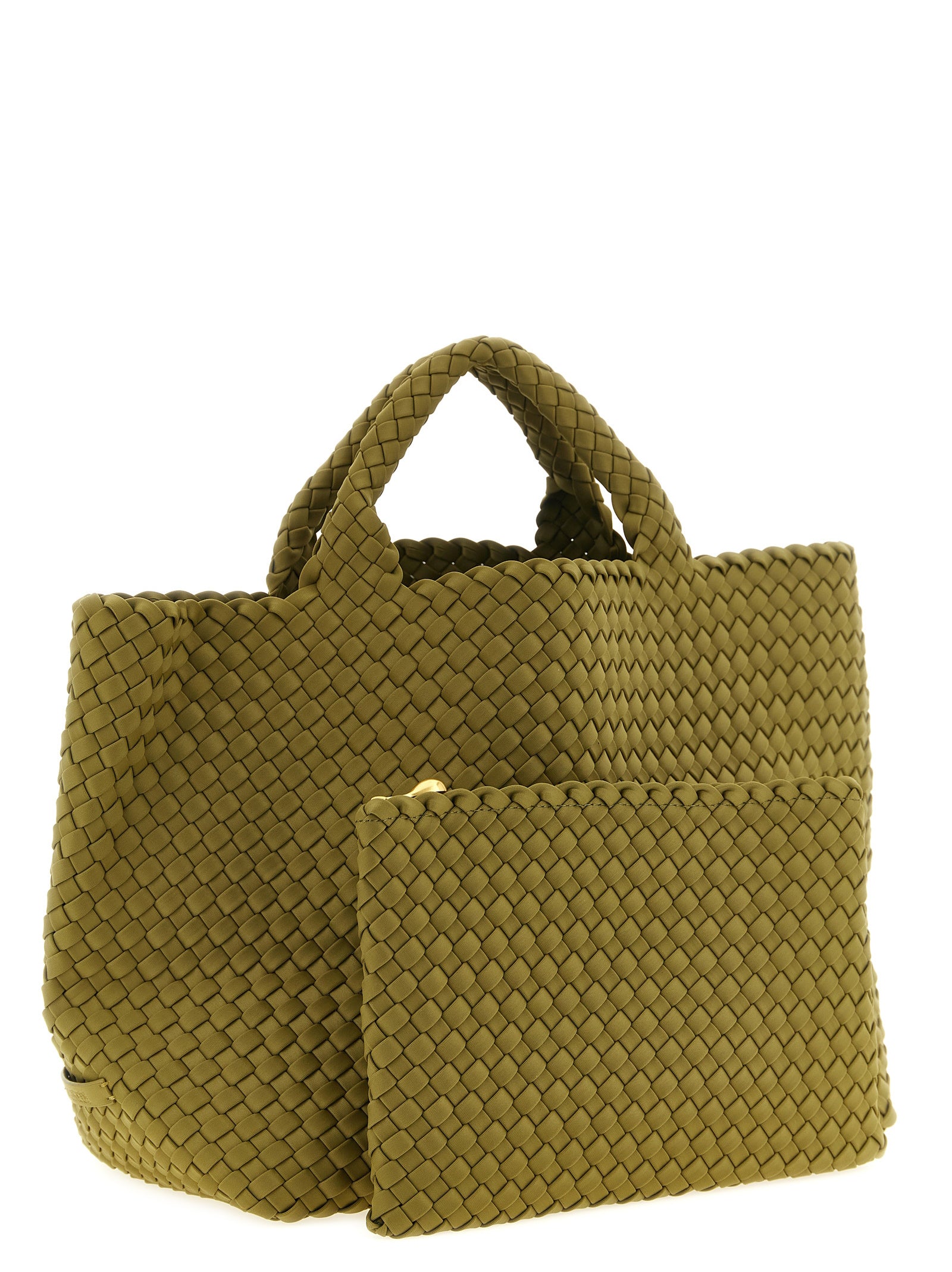 NAGHEDI Grüne Nylon Handtasche