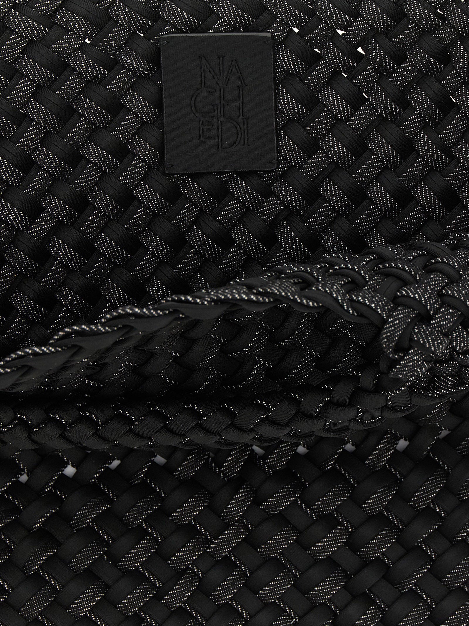NAGHEDI Schwarze Nylon-Tragetasche