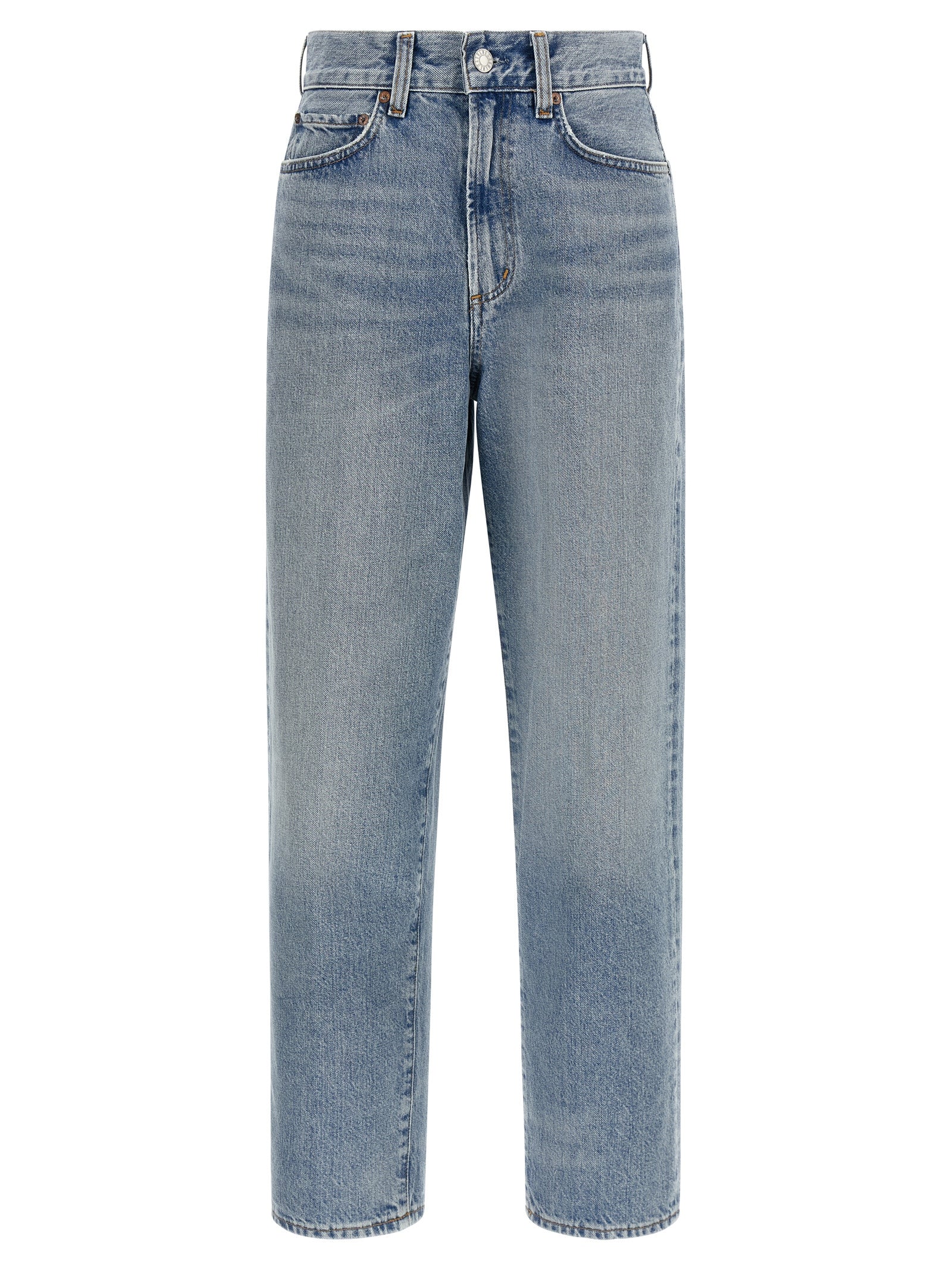 Agolde Blaue Jeans aus Baumwolle im geraden Schnitt