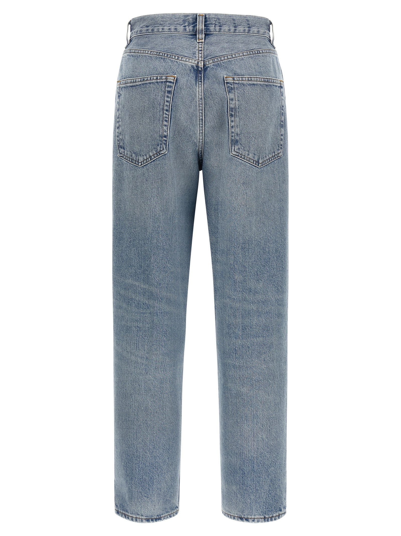 Agolde Blaue Jeans aus Baumwolle im geraden Schnitt