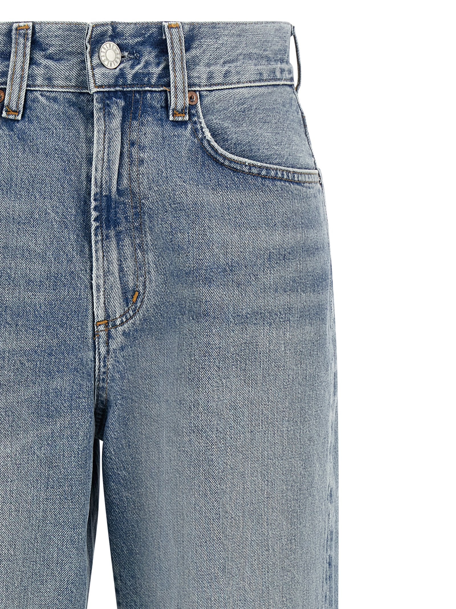 Agolde Blaue Jeans aus Baumwolle im geraden Schnitt