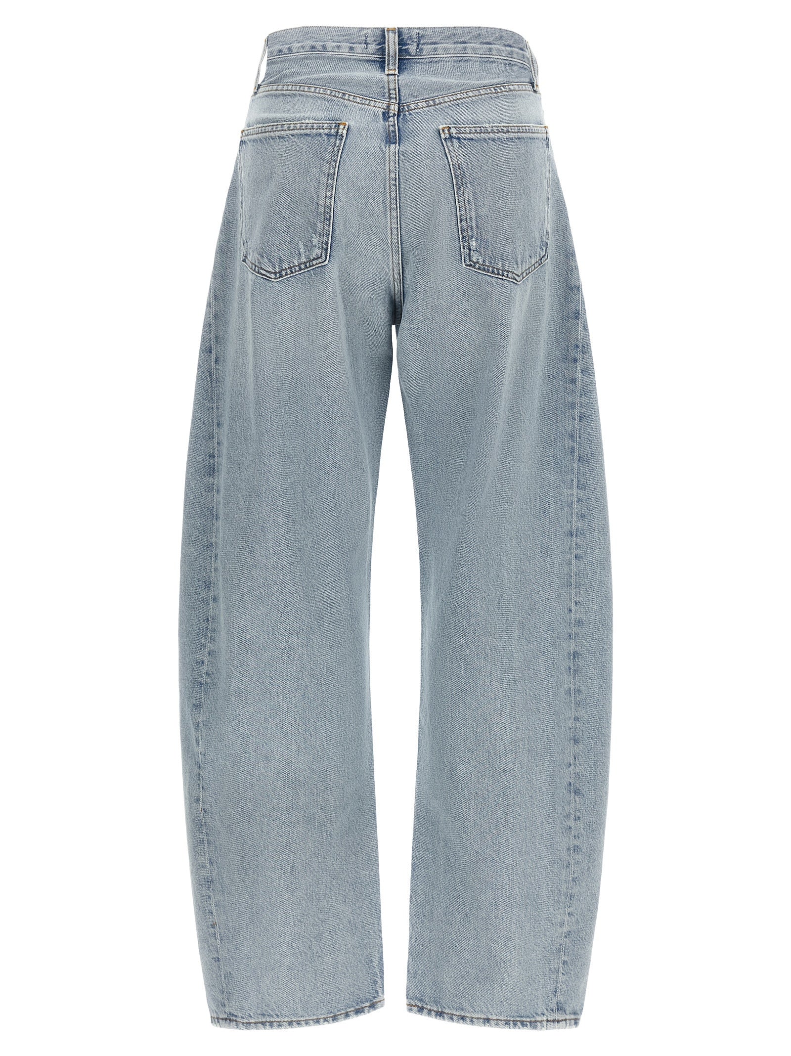 Agolde Blaue High-Waist Jeans aus Baumwolle