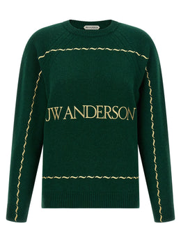 J.W.Anderson Zweifarbige Wollstrickjacke