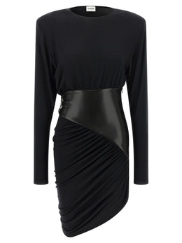 The Andamane Schwarzes Viskose-Kurzkleid