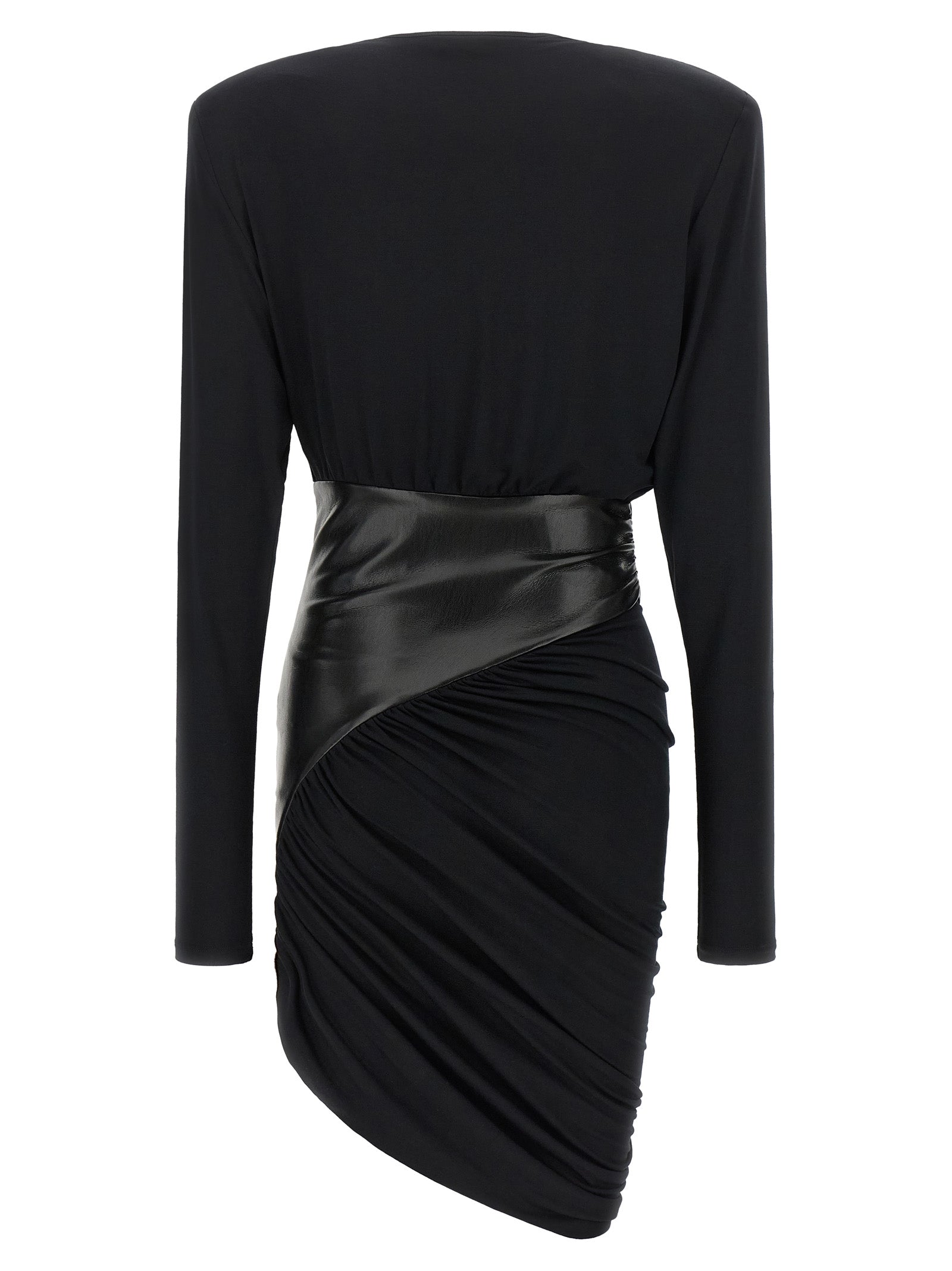 The Andamane Schwarzes Viskose-Kurzkleid