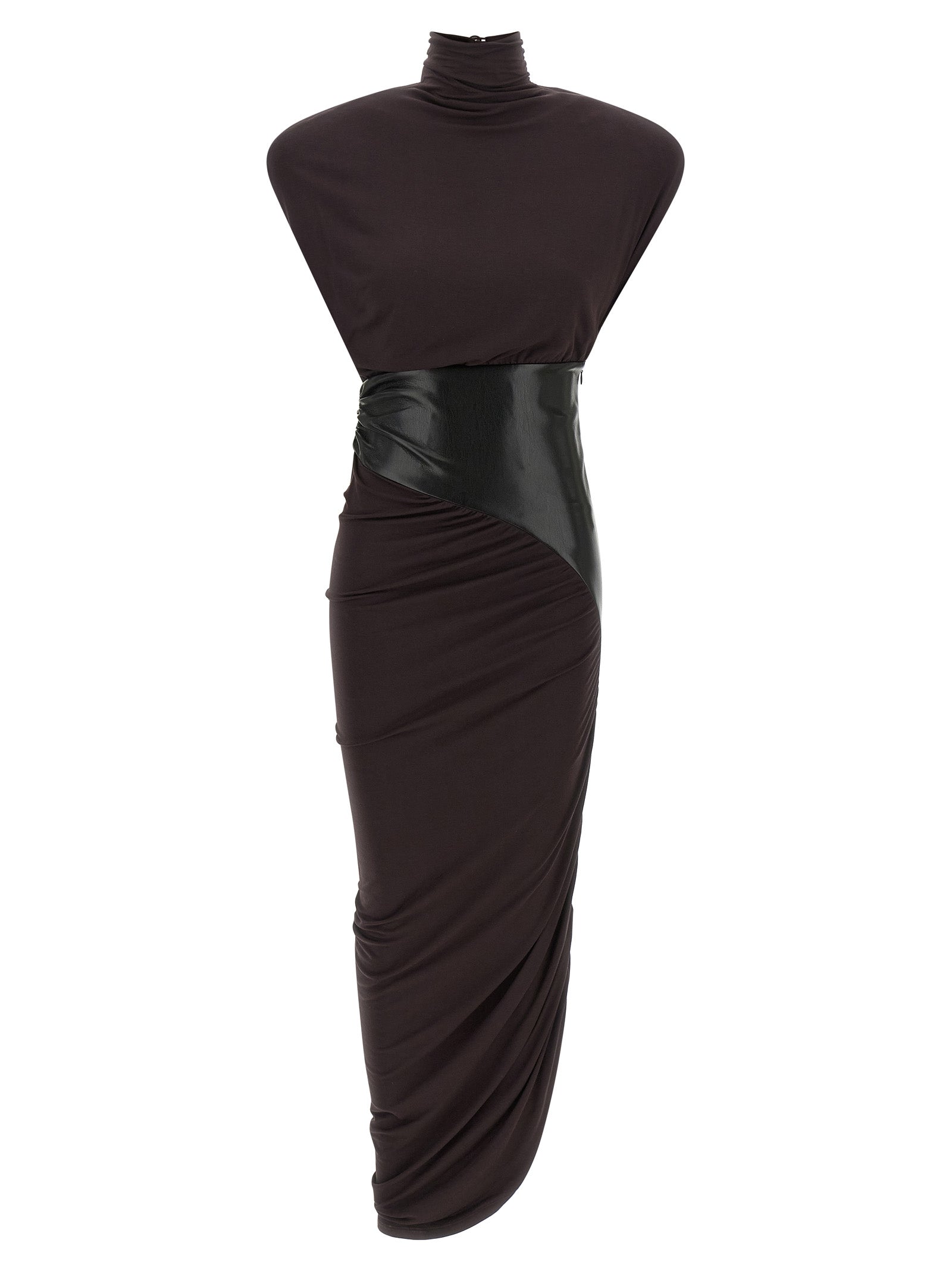 The Andamane Mittelblaues Viskose-Mieder-Kleid